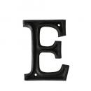 METAL LETTER 105 ''E'' アルファベットオブジェ アルミ ブラック 高さ10.5