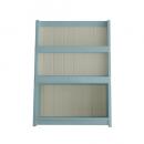 アロニア キッズシェルフ BL/WH ブルー ナチュラル 木製 パステル かわいい 棚 収納