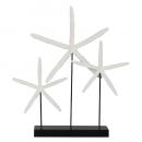 STARFISH THREE ヒトデ オブジェ ディスプレイ ホワイト 天然木 高さ44