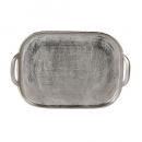 E.P. HOTEL TRAY WITH HANDLE L NICKEL トレイ シルバー 幅38