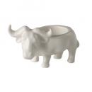 BUFFALO TEA LIGHT HOLDER WHITE キャンドルホルダー 牛 高さ6.5