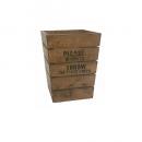 オールドパインダストボックス ウッド コンテナ ヴィンテージ調 おしゃれ ごみ箱 ケース 木製