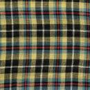 MULTI CLOTH X コットン インド綿 イエロー チェック ナチュラル クロス 幅150