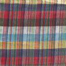 MULTI CLOTH Z コットン インド綿 レッド チェック ナチュラル クロス 幅150