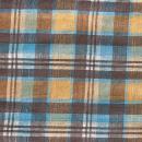 MULTI CLOTH AD コットン インド綿 ブラウン チェック ナチュラル クロス 幅150