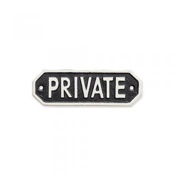 アイアンプレート PRIVATE プライベート ブラック サイン ネーム 通販