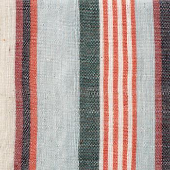 MULTI CLOTH BC コットン インド綿 グレー ストライプ ナチュラル クロス 幅150
