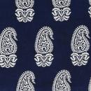 PRINTED MULTI CLOTH #7 コットン インド綿 ネイビー 花柄 クロス 幅150