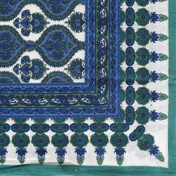 PRINTED MULTI CLOTH #11 コットン インド綿 ブルー クロス 幅150