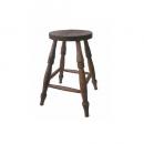 スツールA ラウンド BR ブラウン ウッド チェア 椅子 ナチュラル おしゃれ アンティーク調