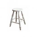 スツールA ラウンド WH ホワイト ウッド チェア 椅子 ナチュラル おしゃれ アンティーク調