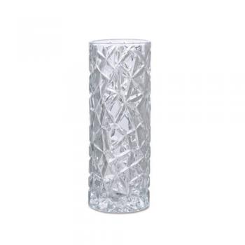 花瓶 フラワーベース 円柱 インテリア 花器 おしゃれ カットガラス 通販