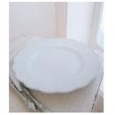 アダージョ・プレート26cm 2個セット 食器 陶器 ホワイト おしゃれ お皿 手作りの風合い