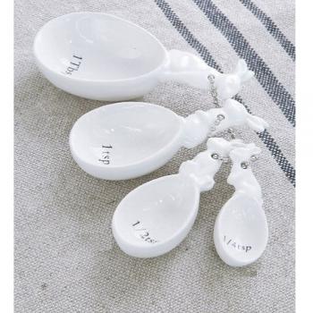 ホワイトラビット・メジャースプーンアソート 4個セット 食器 陶器 ホワイト かわいい うさぎ