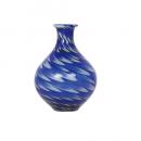 GLASS VASE ''PAVO'' S BLUE フラワーベース 花瓶 ガラス 高さ18.5