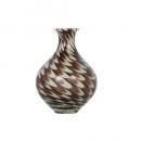 GLASS VASE ''PAVO'' S BROWN フラワーベース 花瓶 ガラス 高さ18.5