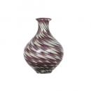 GLASS VASE ''PAVO'' S PURPLE フラワーベース 花瓶 ガラス 高さ18.5