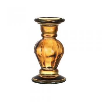GLASS VASE 20cm AMBER フラワーベース 花瓶 ガラス スペイン 高さ20