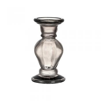 GLASS VASE 20cm SMOKE フラワーベース 花瓶 ガラス スペイン 高さ20
