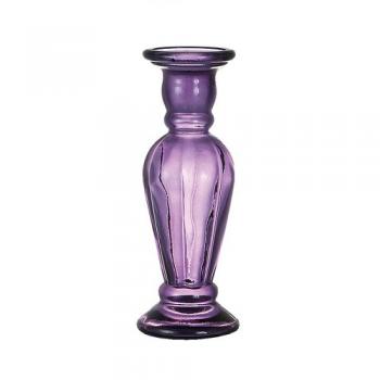 GLASS VASE 30cm PURPLE フラワーベース 花瓶 ガラス スペイン 高さ30