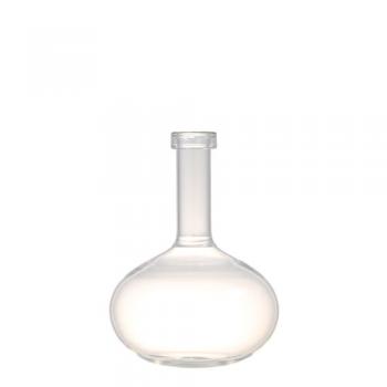 TURTLENECK VASE D ガラス フラワーベース 花瓶 シンプル クリア 高さ19