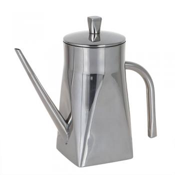 STAINLESS OIL CAN オイル缶 ケトル キッチン用品 シルバー かっこいい 高さ15