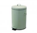 ペダルビンラウンドS ライトグリーン ダストボックス ごみ箱 蓋付 シンプル おしゃれ 分別 洗える