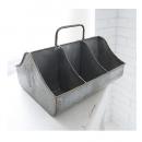 6ブロック・ブリキバスケット 2個セット アンティーク調 収納 ハンギング ディスプレイ プランター