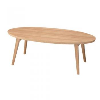 オーバルセンターテーブル 木製 ナチュラル 通販