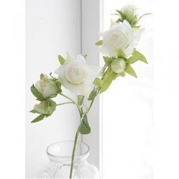ホワイトローズ 12個セット おしゃれ ディスプレイ フェイクフラワー 造花 植物 合成樹脂