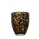 GLASS CUP GENTLEMAN TORTOISE B AMBER グラス 高さ10.8