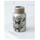 ドローイングパピヨンボトル 4個セット ガラス雑貨 アンティーク調 ディスプレイ 花瓶 おしゃれ