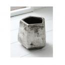 ペンタゴンポット・アルジェント S 4個セット ヴィンテージ調 陶器 ディスプレイ プランター