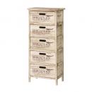 チェスト5段 アンティーク調 木製 おしゃれ 通販