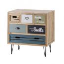 ワイドチェスト6D ヴィンテージ調 木製 おしゃれ 通販