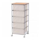 キャンバスチェスト5段 おしゃれ コットン ラック 通販