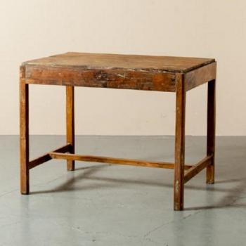 テーブル アンティーク家具 シンプル デスク おしゃれ 木製 ナチュラル スクエア ノスタルジック