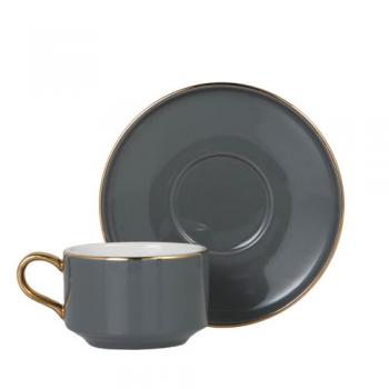 CUP&SAUCER Numelo 1 GRAY カップ ソーサー 食器 上品 直径11.5