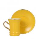 CUP&SAUCER Numelo 2 YELLOW カップ ソーサー 食器 上品 直径19