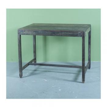 テーブル アンティーク家具 シャビー コンパクトデスク 机 シンプル 木製 おしゃれ 古木風 緑