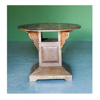 ラウンドテーブル アンティーク家具 シャビー 円卓 机 シンプル 木製 おしゃれ 収納 カントリー