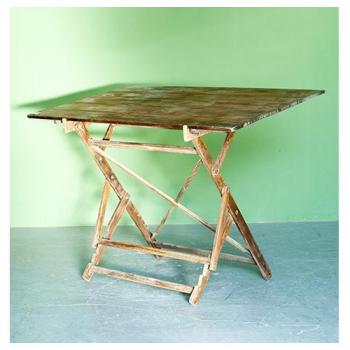 フォールディングテーブル ワークデスク アンティーク家具 おしゃれ 木製 角度調節可 ナチュラル