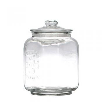 GLASS COOKIE JAR 3L ガラス キャニスター クリア シンプル 高さ22.5