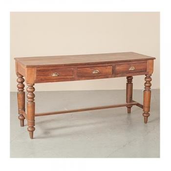 デスク アンティーク家具 おしゃれ テーブル 木製 ナチュラル 引出 机 コンソール エレガント