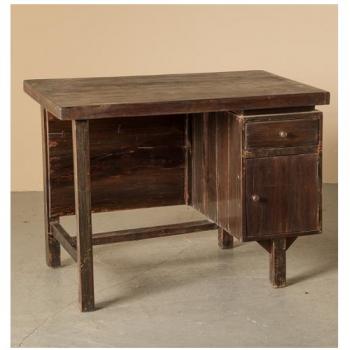 デスク アンティーク家具 おしゃれ テーブル 木製 ナチュラル シャビー ダークブラウン シック