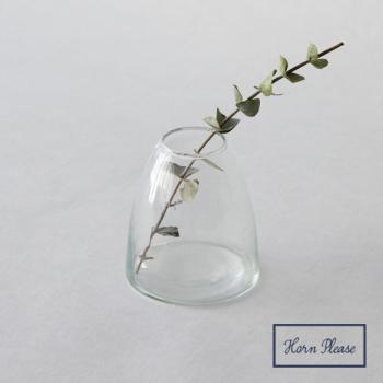リューズガラス フラワーベース ヒル 6個セット 花瓶 ガラス おしゃれ クリア 高さ8.5