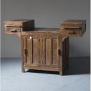 キャビネット アンティーク家具 おしゃれ 木製 シェルフ ユニーク ナチュラル デザイン家具 茶