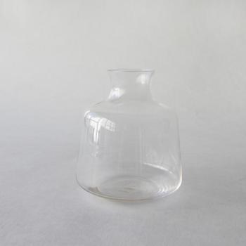 GLASS フラワーベース シック L CL クリア 花瓶 ガラス おしゃれ 高さ12.5