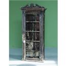 キャビネット アンティーク家具 おしゃれ 木製 シェルフ シャビー ブラック 黒 ヴィンテージ調