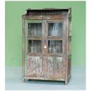 キャビネット アンティーク家具 おしゃれ 木製 シェルフ 棚 シャビー ヨーロピアン調 古木風